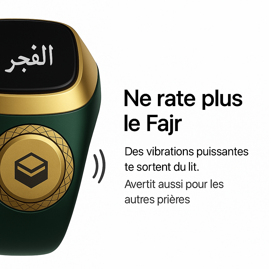 Zikr Ring – Tasbih connecté & rappel de prière - MeMuslim