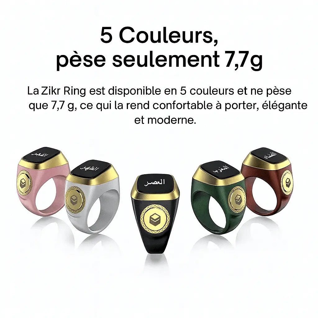 Zikr Ring – Bague connectée Zikr, Appel à la Prière et Qibla - MeMuslim